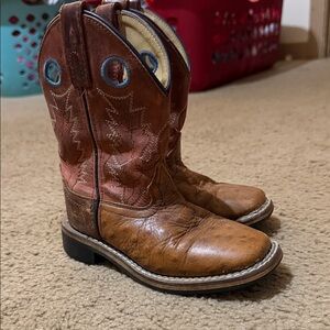 Kids Brown Leather Boots